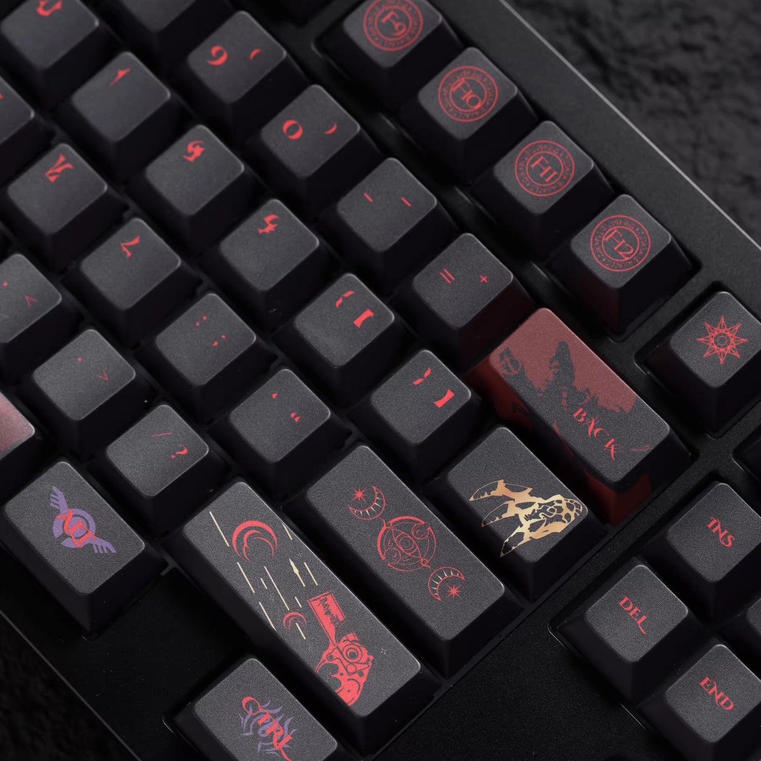 Bayonetta Theme Design, PBT material, sublimation， Personalized keycap set, original factory height mechanical keyboard decorative keycap set