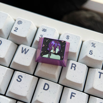 Chainsaw Man series, Reze, 1.25U titanium alloy personalized keycaps, anime and game culture creative decorative keycaps