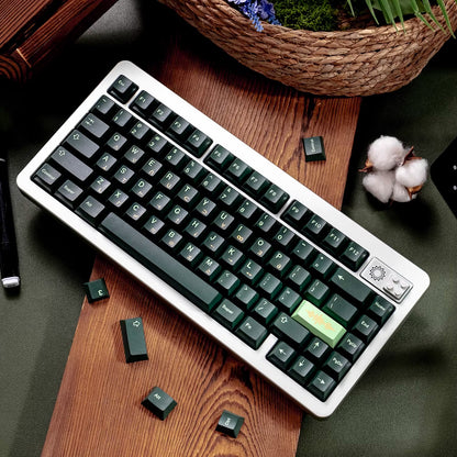 OMRON themed design, green PBT material personalized keycap set, factory height, compatible with Wooting/ROG EXTREME mechanical keyboard