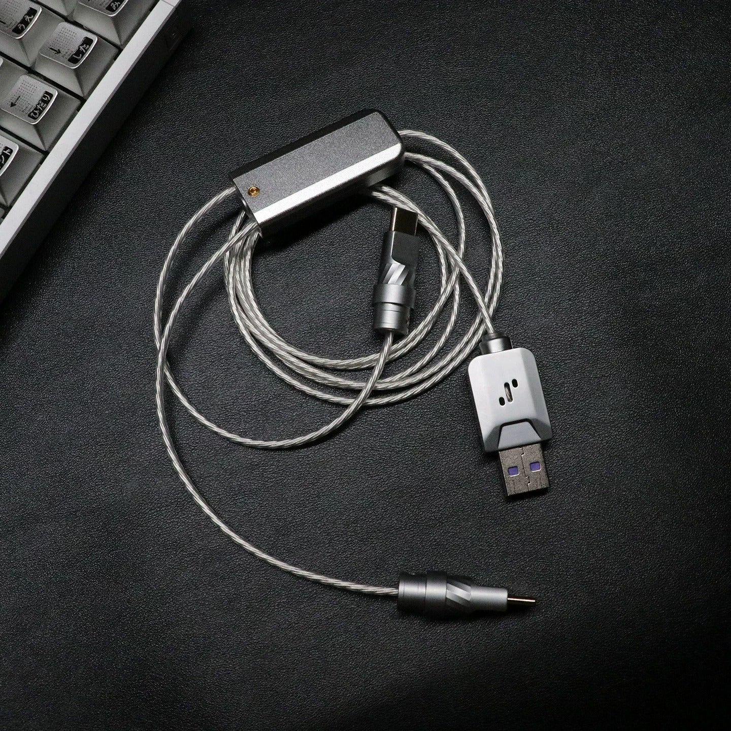 Fine silver flexible wire aviation plug wire, keyboard cable 8K keyboard custom data cable, Handmade data cable for mechanical keyboard, customized keyboard cable