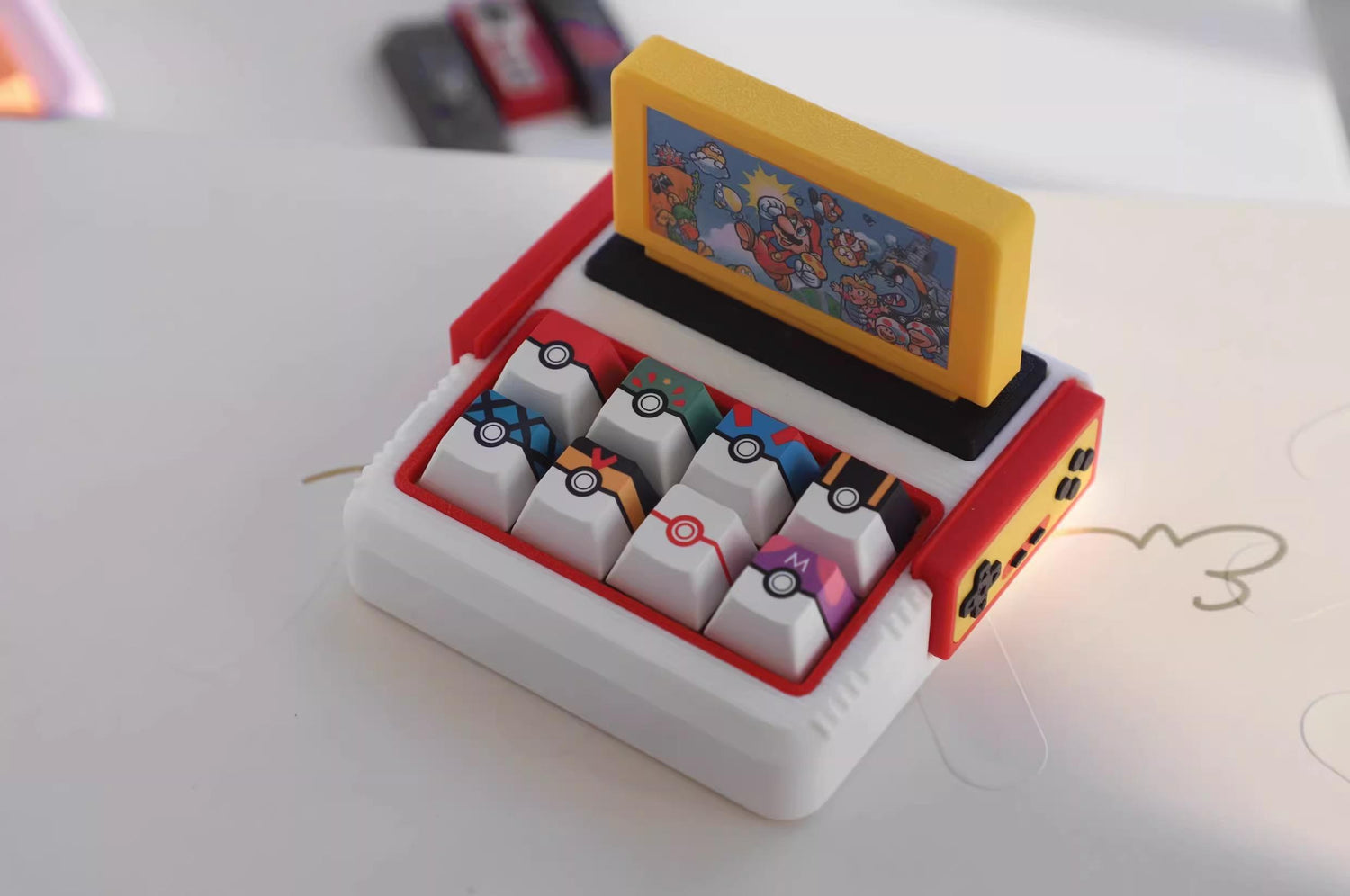 Nintendo Entertainment System, FC Shape Switch Tester, Printing Resin, Desktop Culture Personalized Decoration.