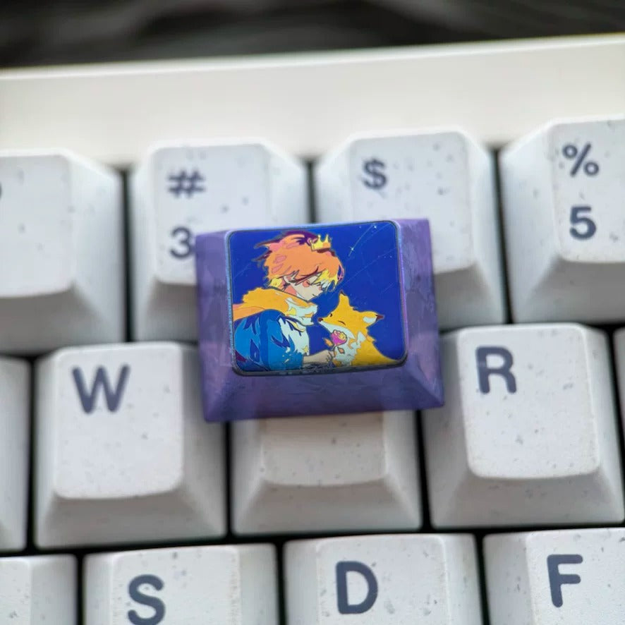 The Little Prince theme, titanium alloy large key combination set, fairy tale anime romantic theme design personalized keycaps
