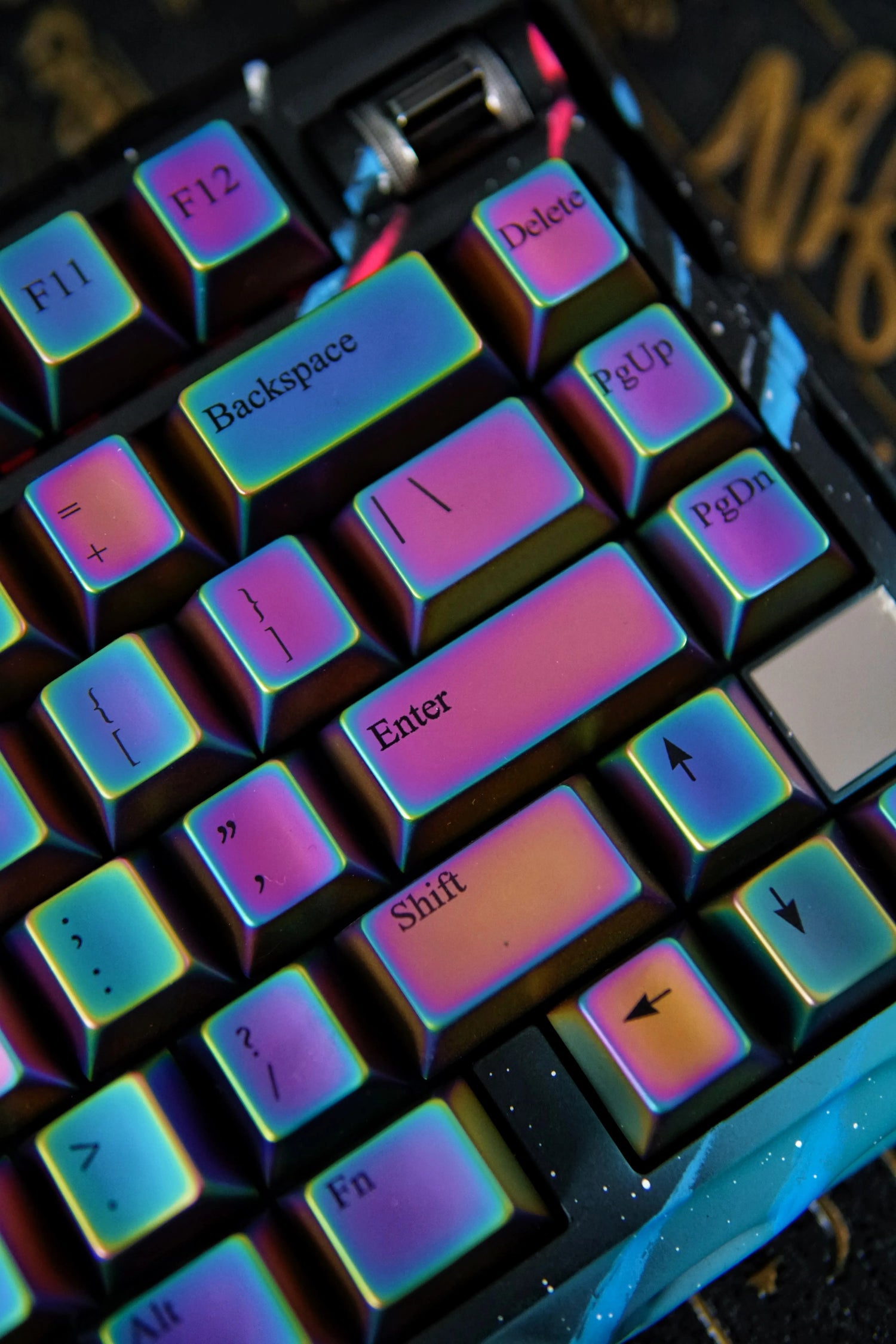 Colorful set personalized keycaps, zinc alloy colored metal decorative keycaps, customized keycaps