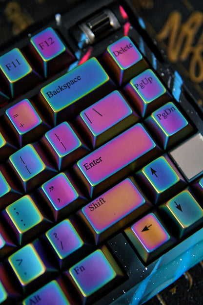 Colorful set personalized keycaps, zinc alloy colored metal decorative keycaps, customized keycaps