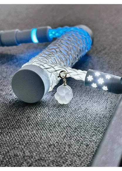Single crystal copper aviation plug data cable, white blue gradient overall luminous 8k magnetic axis keyboard cable