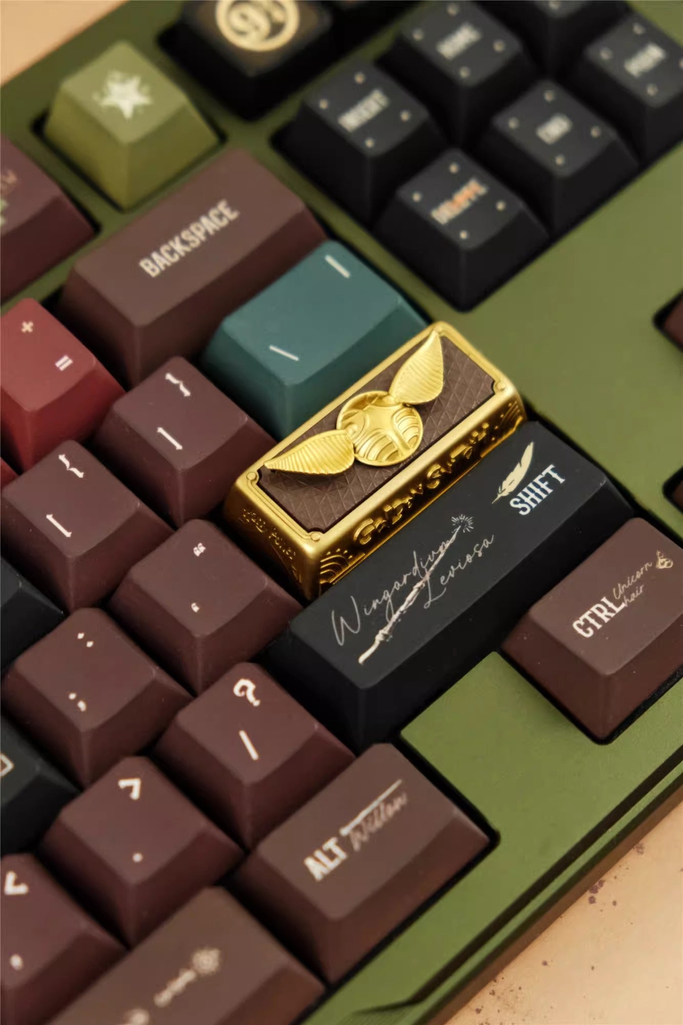 Harry Potter, Golden Snitch, 2.25U Enter key, resin coated personalized keycaps, retro designed personalized keycaps, anime, games, movies, creative mechanical keyboards, decorative keycaps
