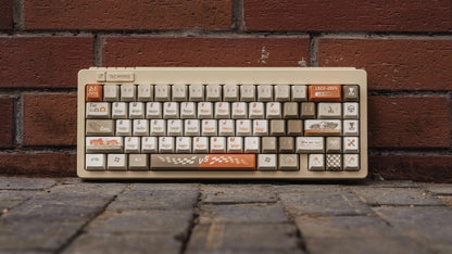 24 HEURES DU MANS Theme PBT Material, Chuangqi Racing, Car Rally Creative Keycaps, Mechanical Keyboard Replacement Keycap Set, suitable for 61/64/68/75/84/87/104 Key Mechanical Keyboard