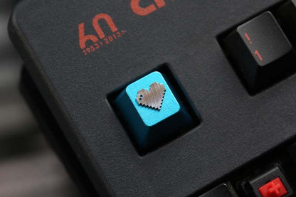 love ❤ Pixel style, metal CNC, aluminum alloy creative decorative keycaps