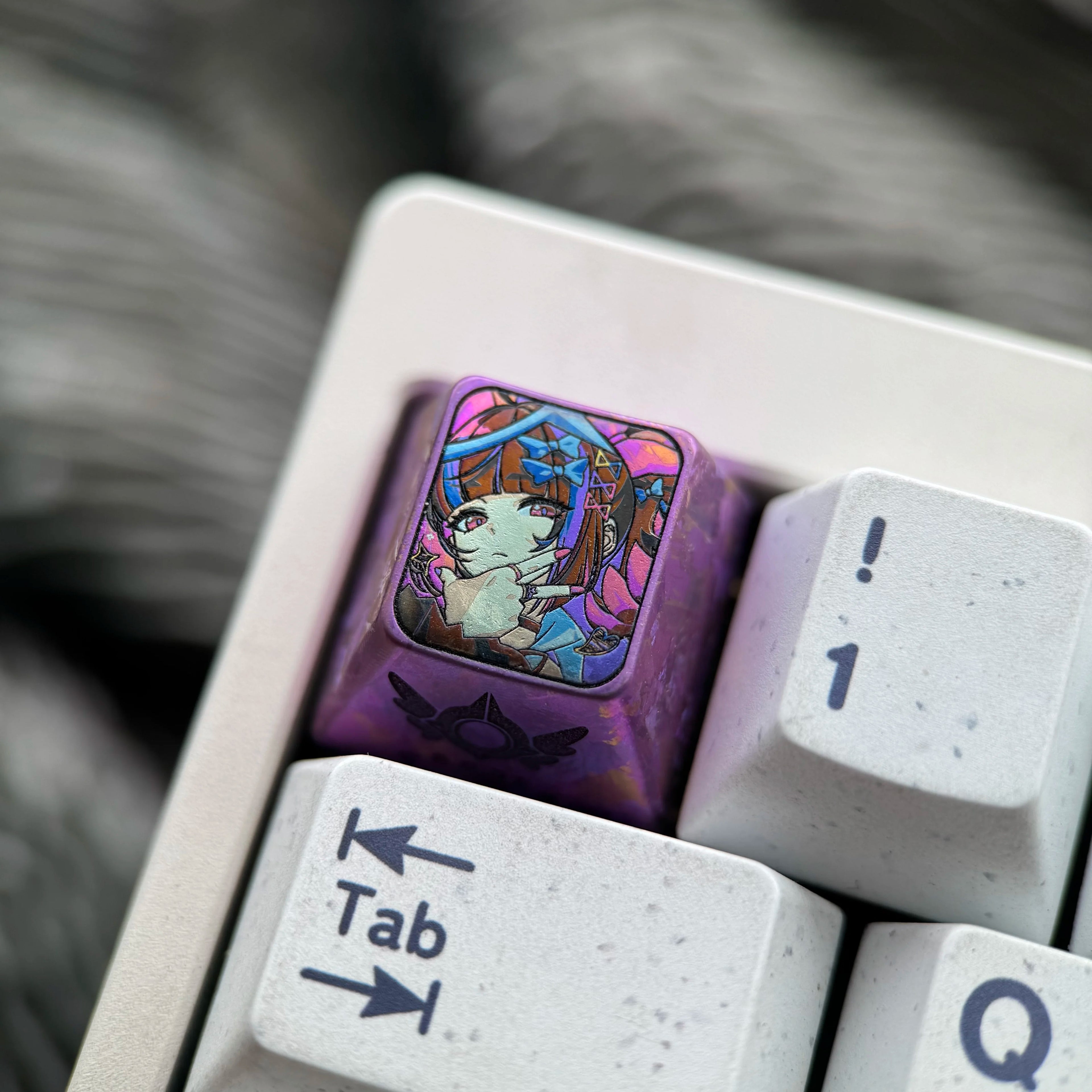 Zenless Zone Zero， Colorful version Angels of Delusion1U titanium alloy personalized keycaps, anime and game cultural creative keycaps, mechanical keycaps decorative keycaps