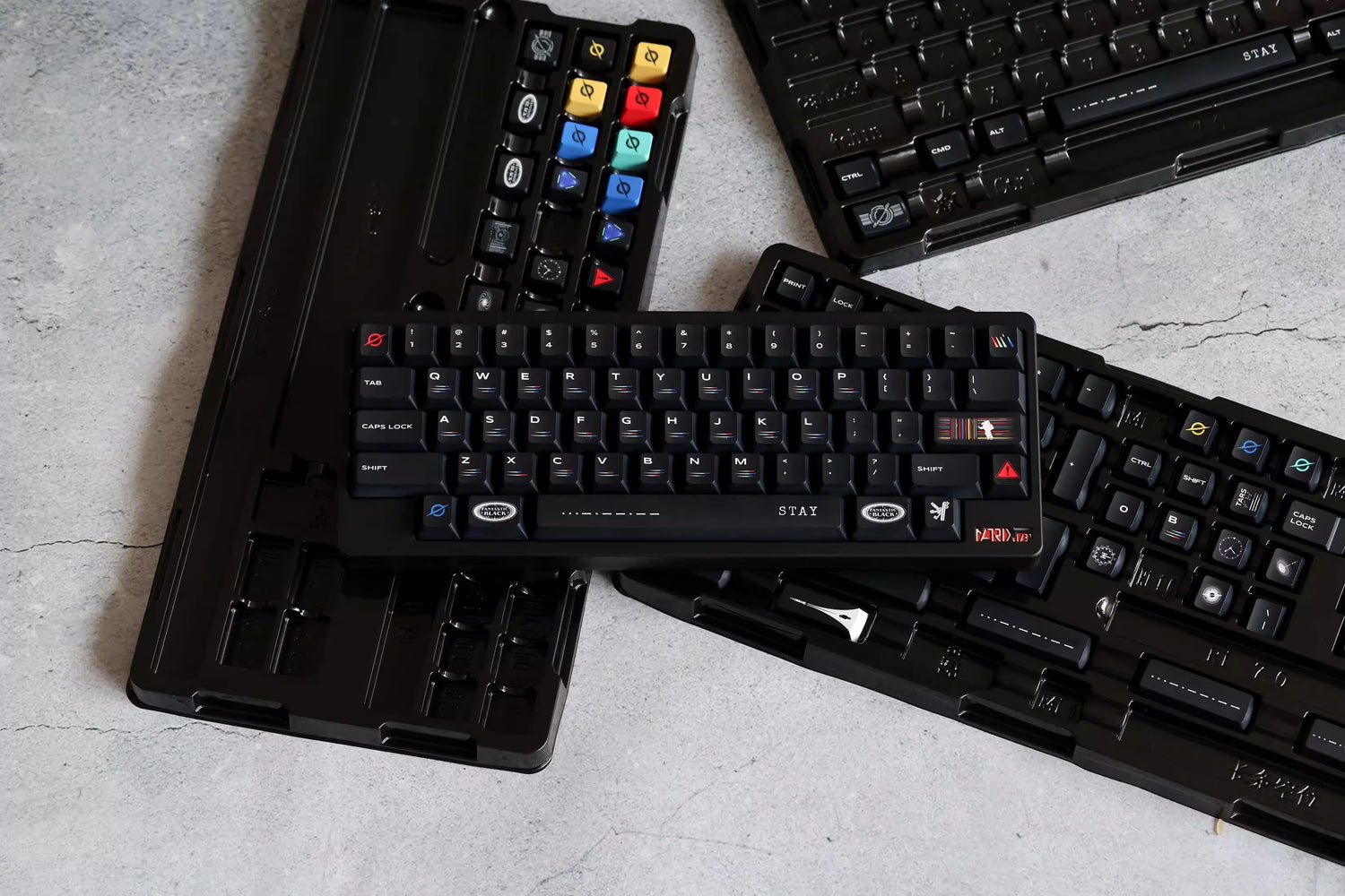 Original design, deep outer space, original high PBT material thermal sublimation process mechanical keyboard customized personalized keycap set