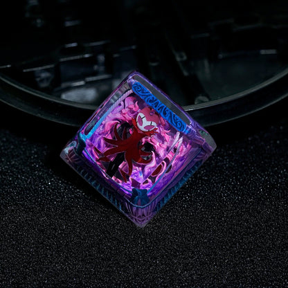 Hollow Knight, Grimm, Crystal Resin Personalized Keycaps, Anime Game Culture Creative Resin Keycaps, Mechanical Keyboard Art Decorative Keycaps