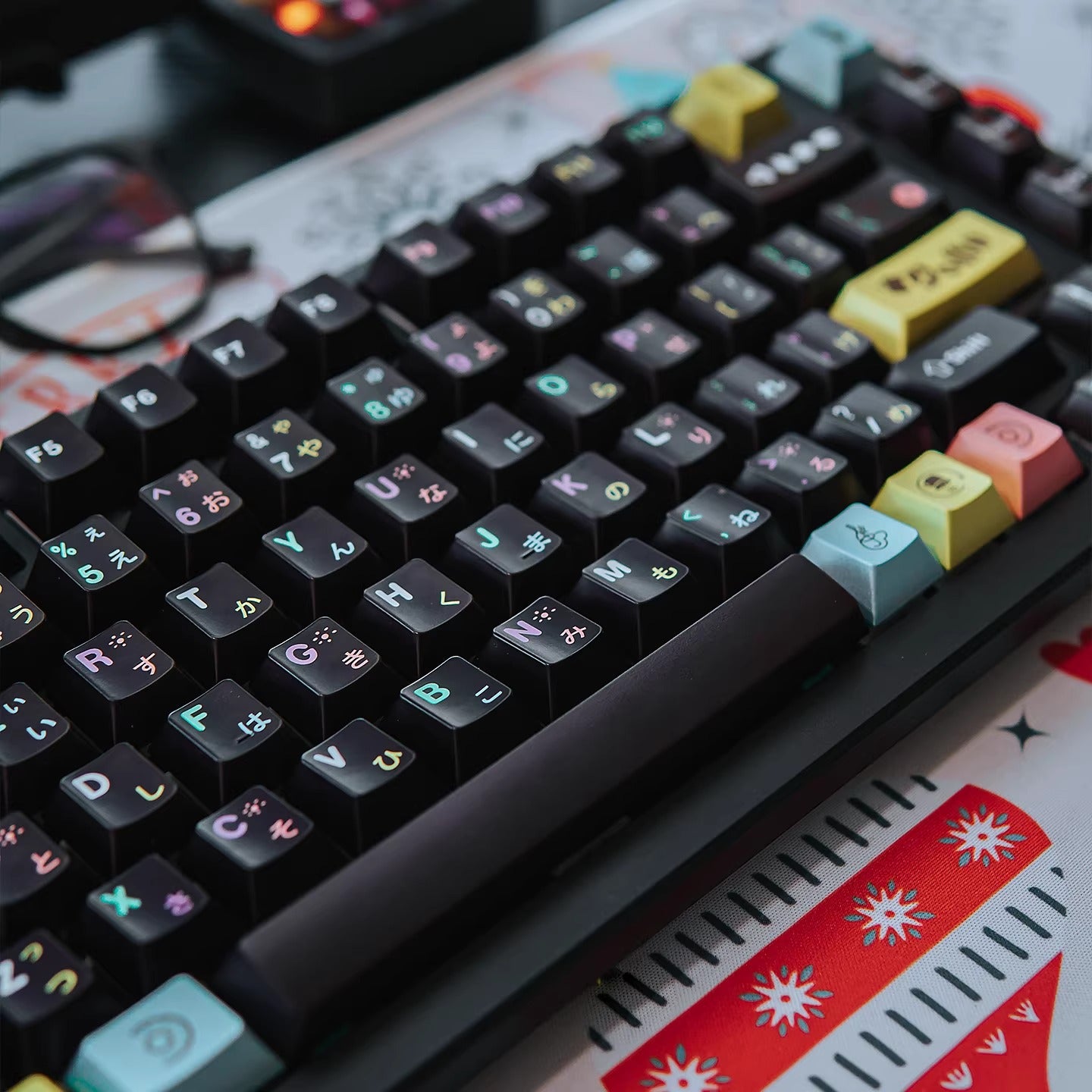 Afternoon Tea Series Keyboard Keycap Set, PBT Material Metallic Paint Texture, Mechanical Keyboard Decorative Keycap Set