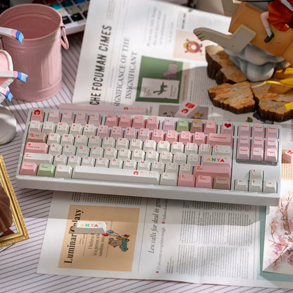 HomeRun - Baseball themed design, PBT material personalized keycaps, mechanical keyboard replacement keycap set, anime and game cultural and creative keycaps set, Compatible with 61/64/68/75/84/87/104 Key Mechanical Keyboard Keycap Set