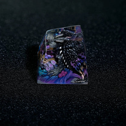 Monster Hunter, Nergigante, 1U crystal resin personalized keycaps, anime, gaming, cultural and creative peripheral products, mechanical keyboard decoration keycaps