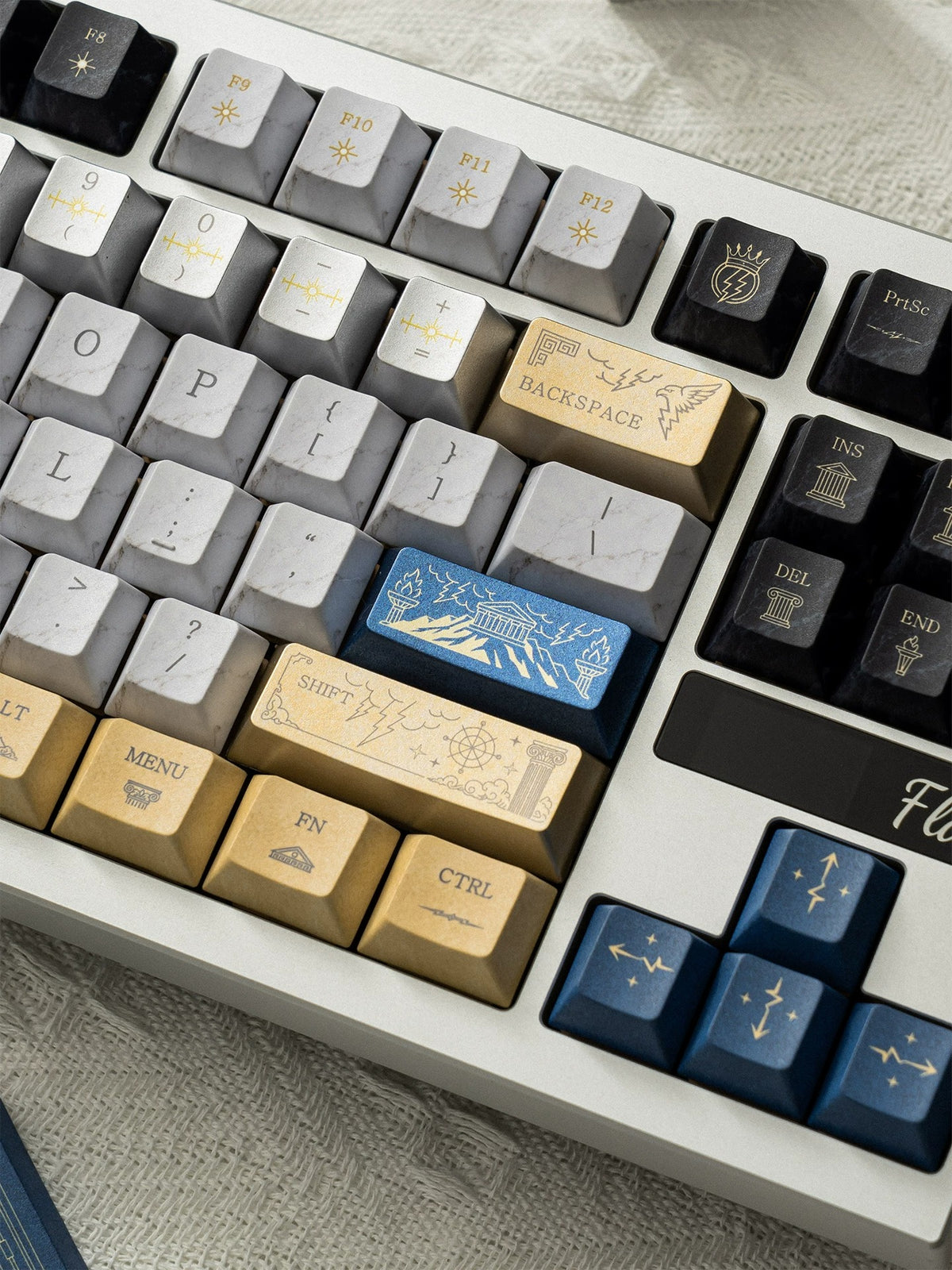 Thor Odinson/The God of Thunder  PBT material personalized keycap set, mechanical keyboard replacement decorative keycaps, Science fiction mythology themed keycaps compatible with 61/64/68/75/84/87/104 key mechanical keyboards