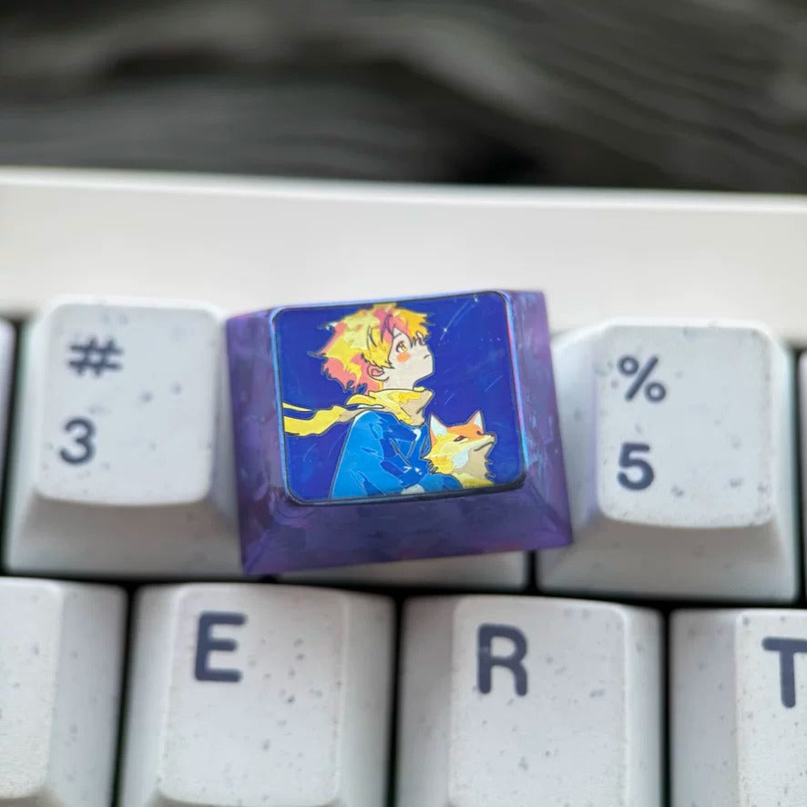 The Little Prince theme, titanium alloy large key combination set, fairy tale anime romantic theme design personalized keycaps