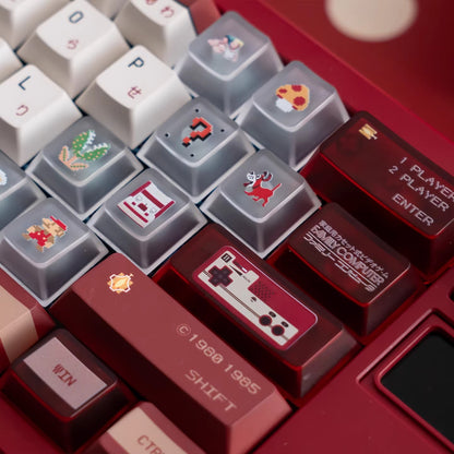 Family Computer, Nintendo Entertainment System theme, customized keycap set with PBT+PC sublimation technology, FC keycap set