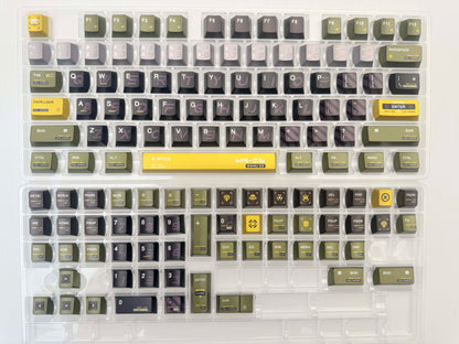 Metal paint texture anime set keycap collection theme design simple keycap replacement set, custom set personalized keycap series，PBT material, Original factory height, compatible with 61/64/68/75/84/87/104 mechanical keyboard keycap set
