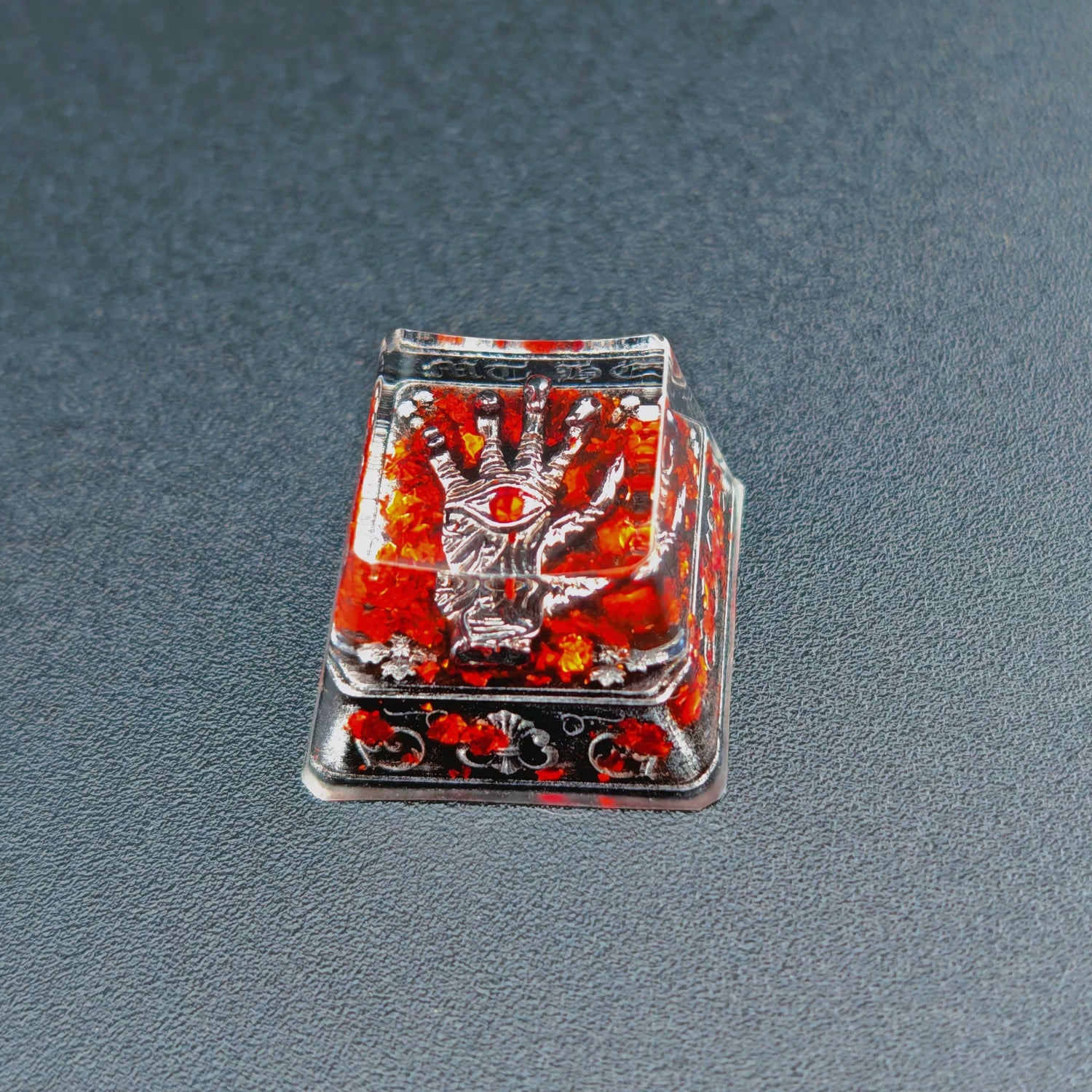 Dark themed design, Medieval Gothic style，crystal resin personalized keycaps, artisankeycaps， Mechanical keyboard decorative keycaps