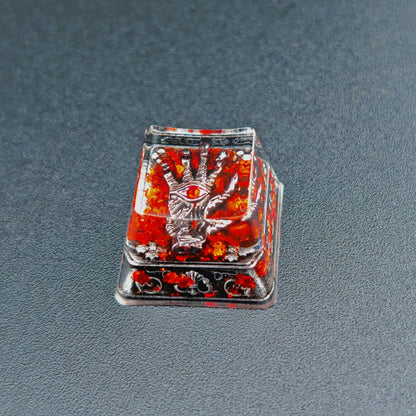 Dark themed design, Medieval Gothic style，crystal resin personalized keycaps, artisankeycaps， Mechanical keyboard decorative keycaps