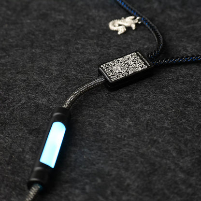 Handmade customized dragon theme one to two aviation plug data cable V2 one out two keyboard cable magnetic switch keyboard cable 8K keyboard custom data cable