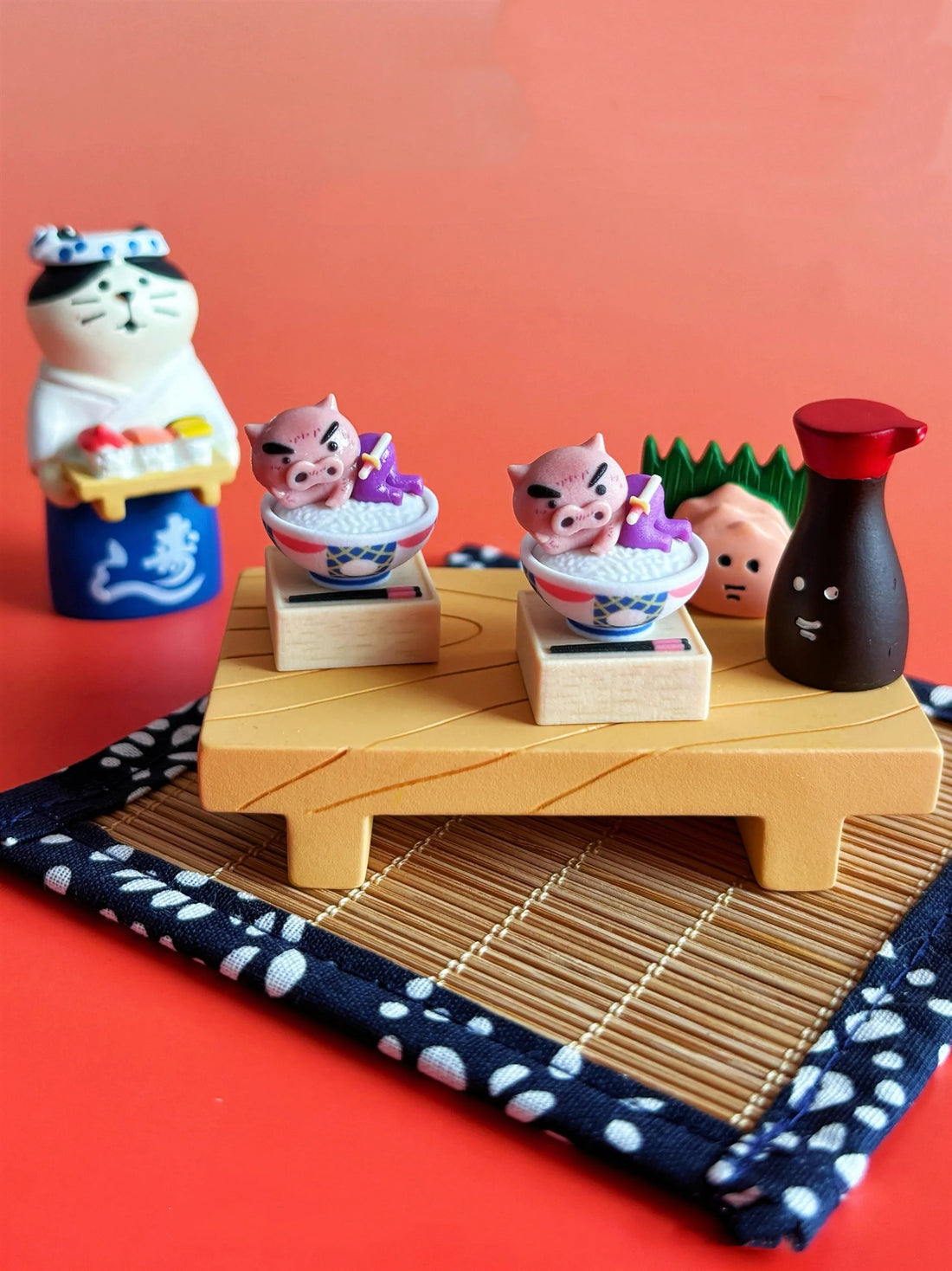 Buriburizaemon, BBQ pork rice style, Multi colored resin printed personalized keycaps, cartoon resin decorative keycaps, mechanical keyboard artistic creative keycaps