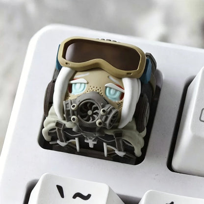 Original design, Apocalypse scavenger series, multi-color resin personalized keycaps, mechanical keyboard decorative keycaps artisankeycaps