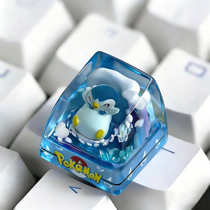 Pok é mon themed crystal dropper personalized keycaps, anime creative culture peripheral mechanical keyboard decorative keycaps