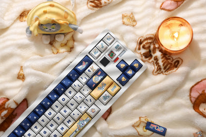 Tom and Jerry Theme Keycaps -155 Keys - Original High PBT Thermal Sublimation Decorative Keycap Set