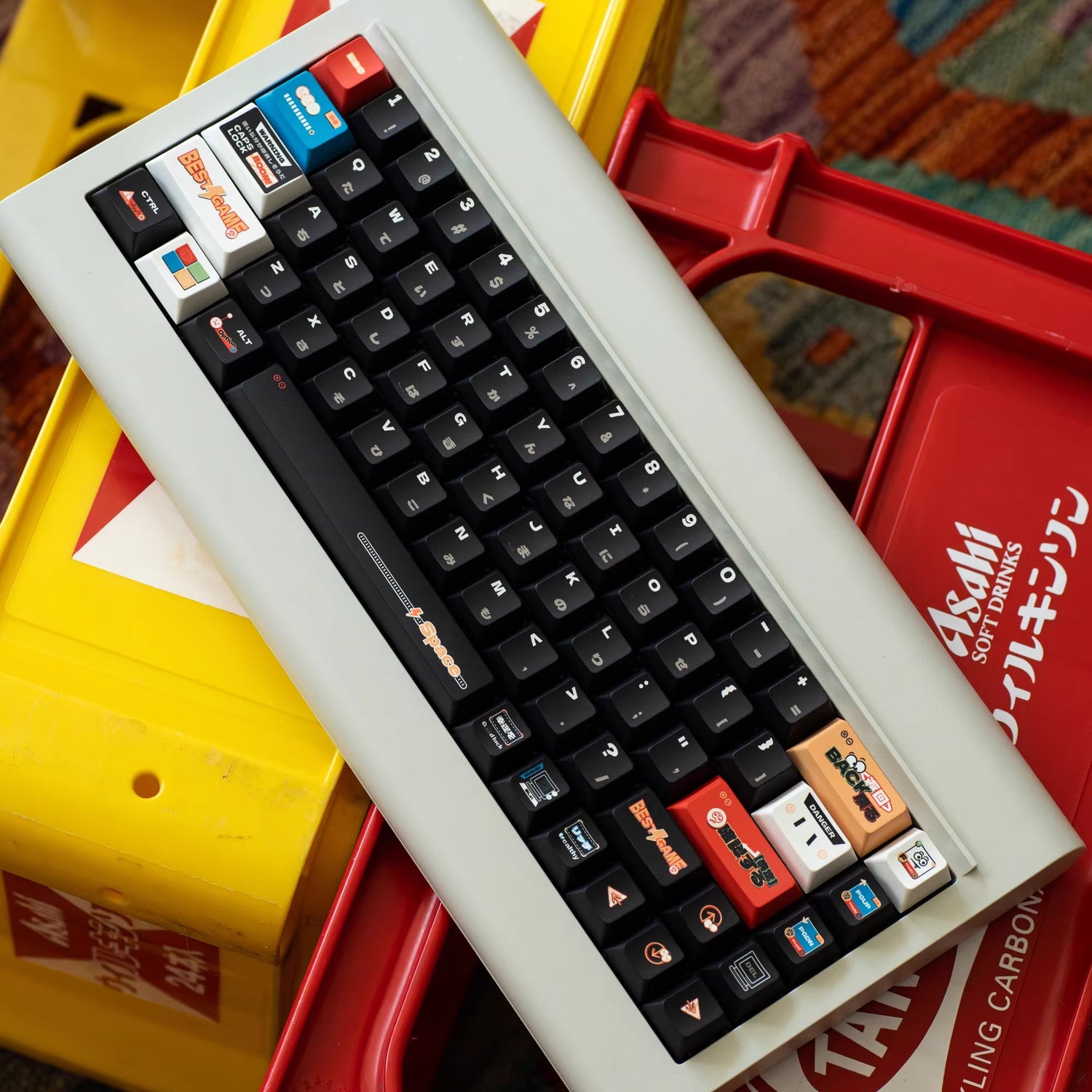 Emotional sticker theme -140 keys - original high PBT full five sided thermal sublimation mechanical keyboard customized set with personalized keycaps