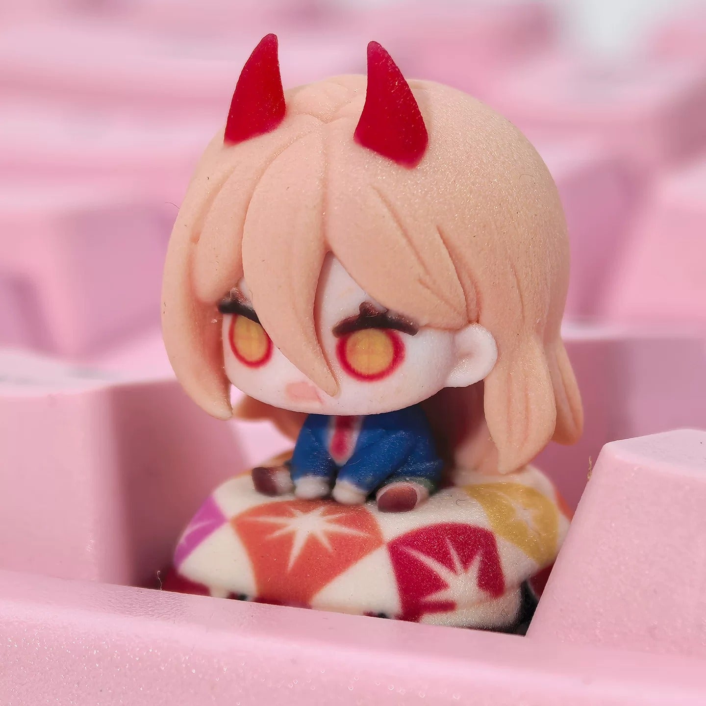 Chainsaw Man Theme Series, 3D Color Printed Resin Personalized Keycaps, Anime Game Cultural Creative Products Mechanical Keyboard Decorative Keycaps