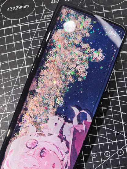 Sakura Tree Under Beautiful Girl Theme, Dynamic Sand Keyboard Palm Rest, Keyboard Peripheral Accessories