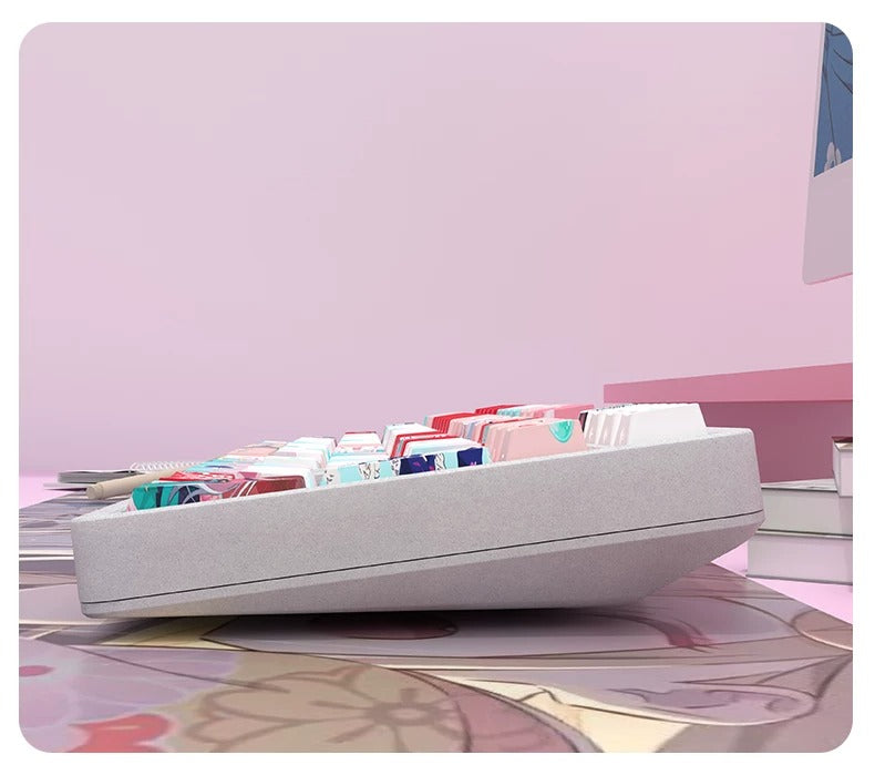 Cosmic Princess Kaguya! Theme, PBT material original factory highly personalized keycap set, anime game keycap set, suitable for 61/64/68/75/84/87/104 key mechanical keyboards