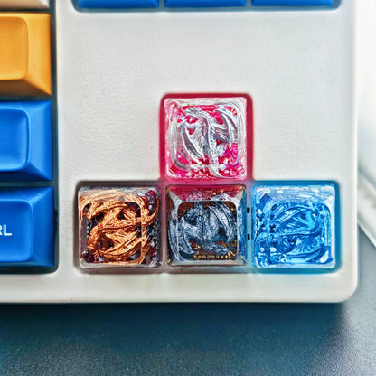 Game of Thrones, Dragon Castle Theme Design, 1 U crystal resin molding, mythological creative custom resin craftsman handmade decorative keycaps