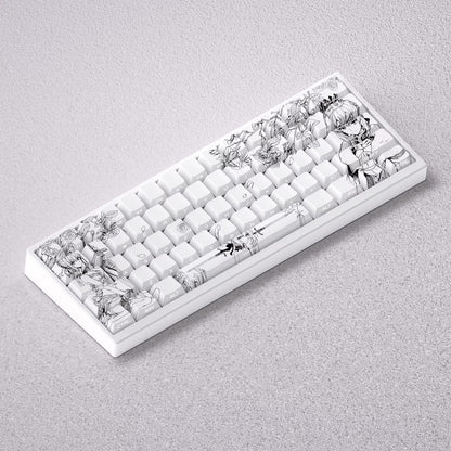 Fate/stay night series, Altria Pendragon/saber theme, original high PBT material compatible MX switch mechanical keyboard, anime and game theme keycap set, mechanical keyboard replacement keycap set