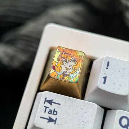 Umamusome: Pretty Derby theme, 1U titanium alloy personalized keycaps, innovative products in anime and gaming culture, mechanical keyboard decorative keycaps