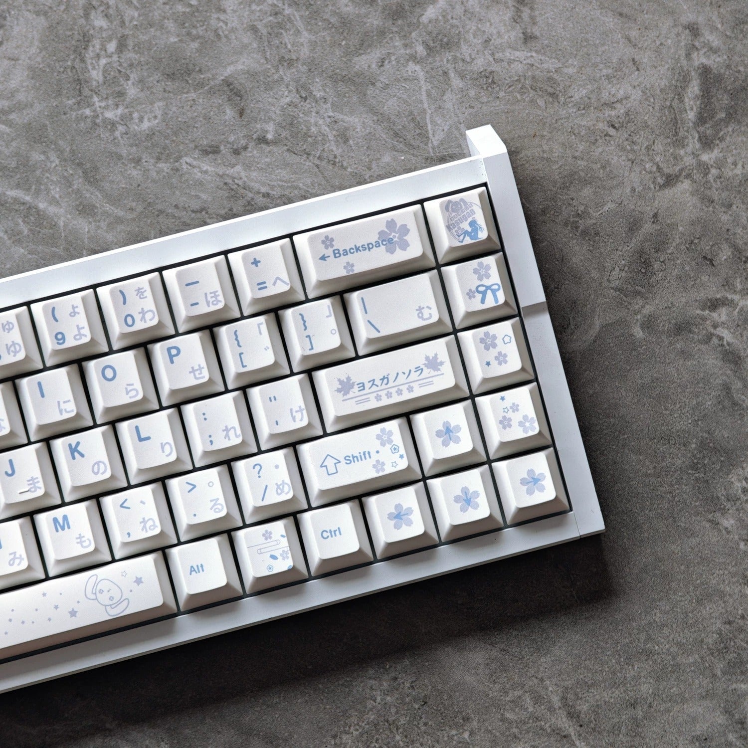 Yosuga no Sora, Kasuga Sora Theme Design Set Anime Game Personalized Keycaps Original Factory Height PBT Compatible 60 63 64 65 68 75 87