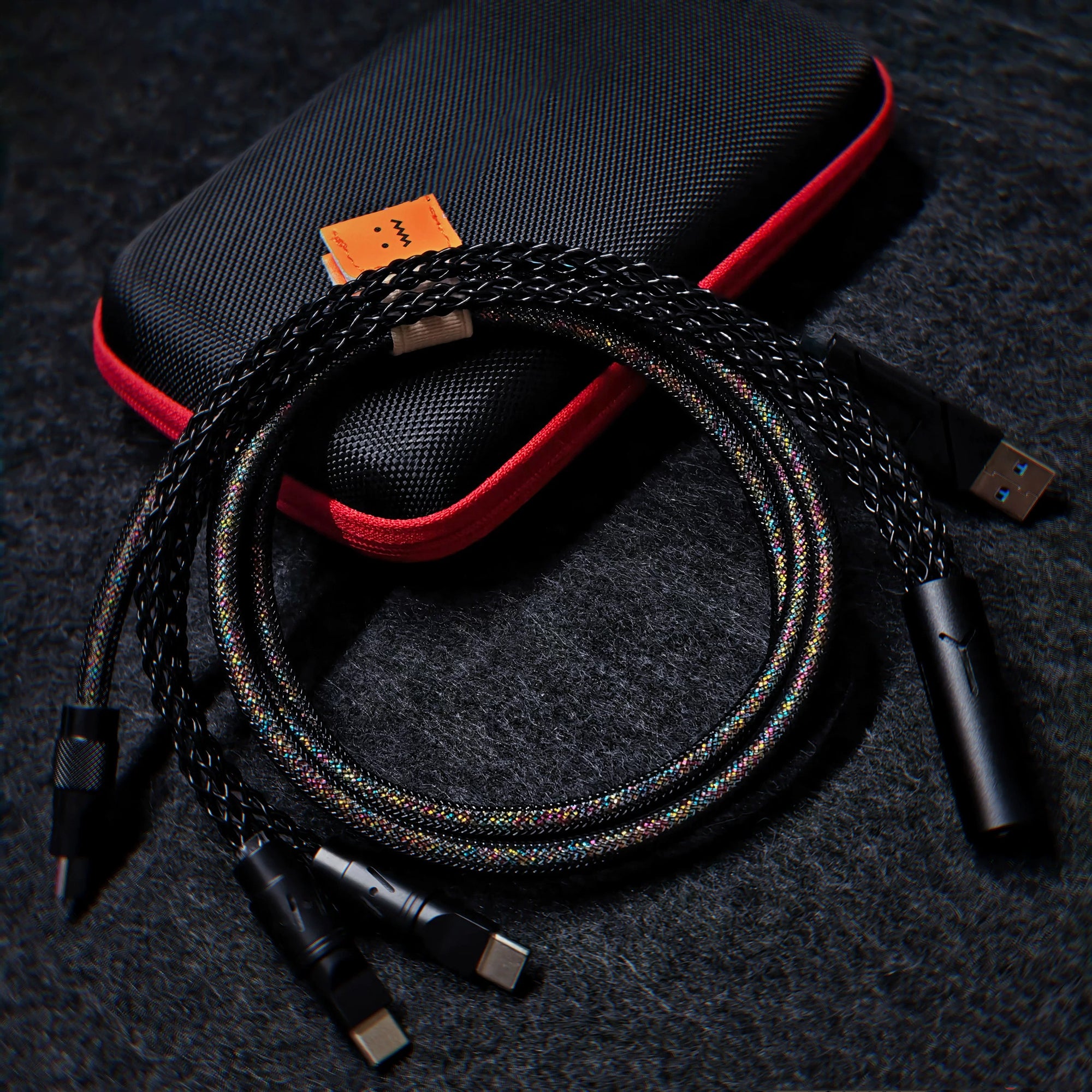 Separate one to two aviation plug data cable, dual 8K return rate single crystal copper mechanical custom manual data cable
