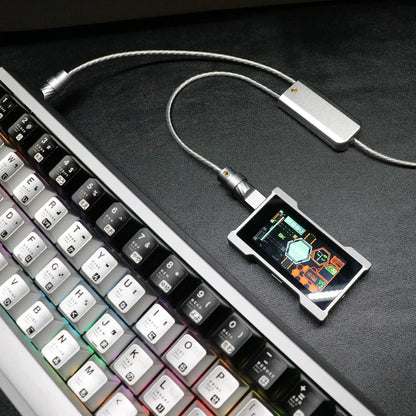 Fine silver flexible wire aviation plug wire, keyboard cable 8K keyboard custom data cable, Handmade data cable for mechanical keyboard, customized keyboard cable