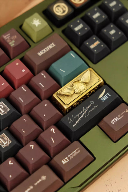 Harry Potter, Golden Snitch, 2.25U Enter key, resin coated personalized keycaps, retro designed personalized keycaps, anime, games, movies, creative mechanical keyboards, decorative keycaps