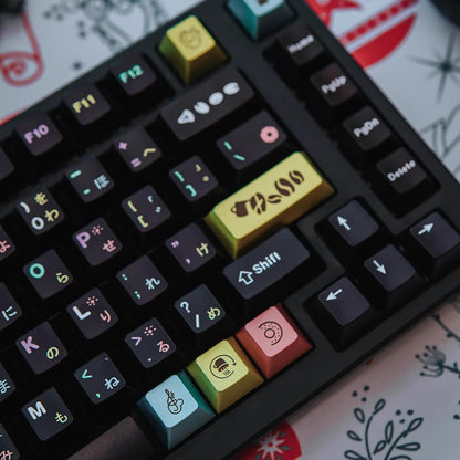 Afternoon Tea Series Keyboard Keycap Set, PBT Material Metallic Paint Texture, Mechanical Keyboard Decorative Keycap Set