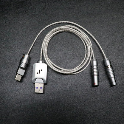 Fine silver flexible wire aviation plug wire, keyboard cable 8K keyboard custom data cable, Handmade data cable for mechanical keyboard, customized keyboard cable