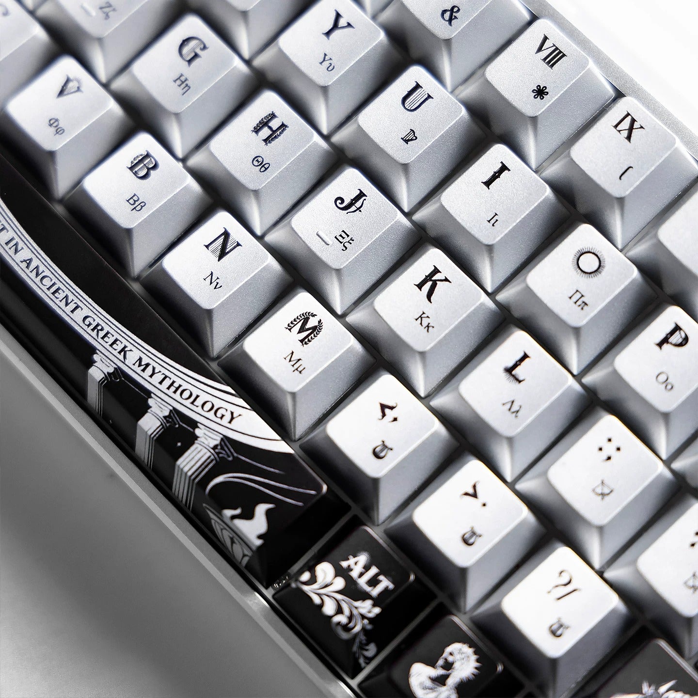 Apollo Sun God Theme theme design, custom set personalized keycap series，PBT material, Original factory height, compatible with 61/64/68/75/84/87/104 mechanical keyboard keycap set