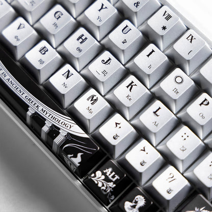 Apollo Sun God Theme theme design, custom set personalized keycap series，PBT material, Original factory height, compatible with 61/64/68/75/84/87/104 mechanical keyboard keycap set