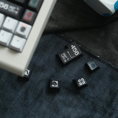 Original design - Ultra theme, original high PBT material creative keycap set, mechanical keyboard decorative keycaps, keyboard replacement keycaps, artistic keycaps, Compatible with 61/64/68/75/84/87/104 key mechanical keyboard keycap set