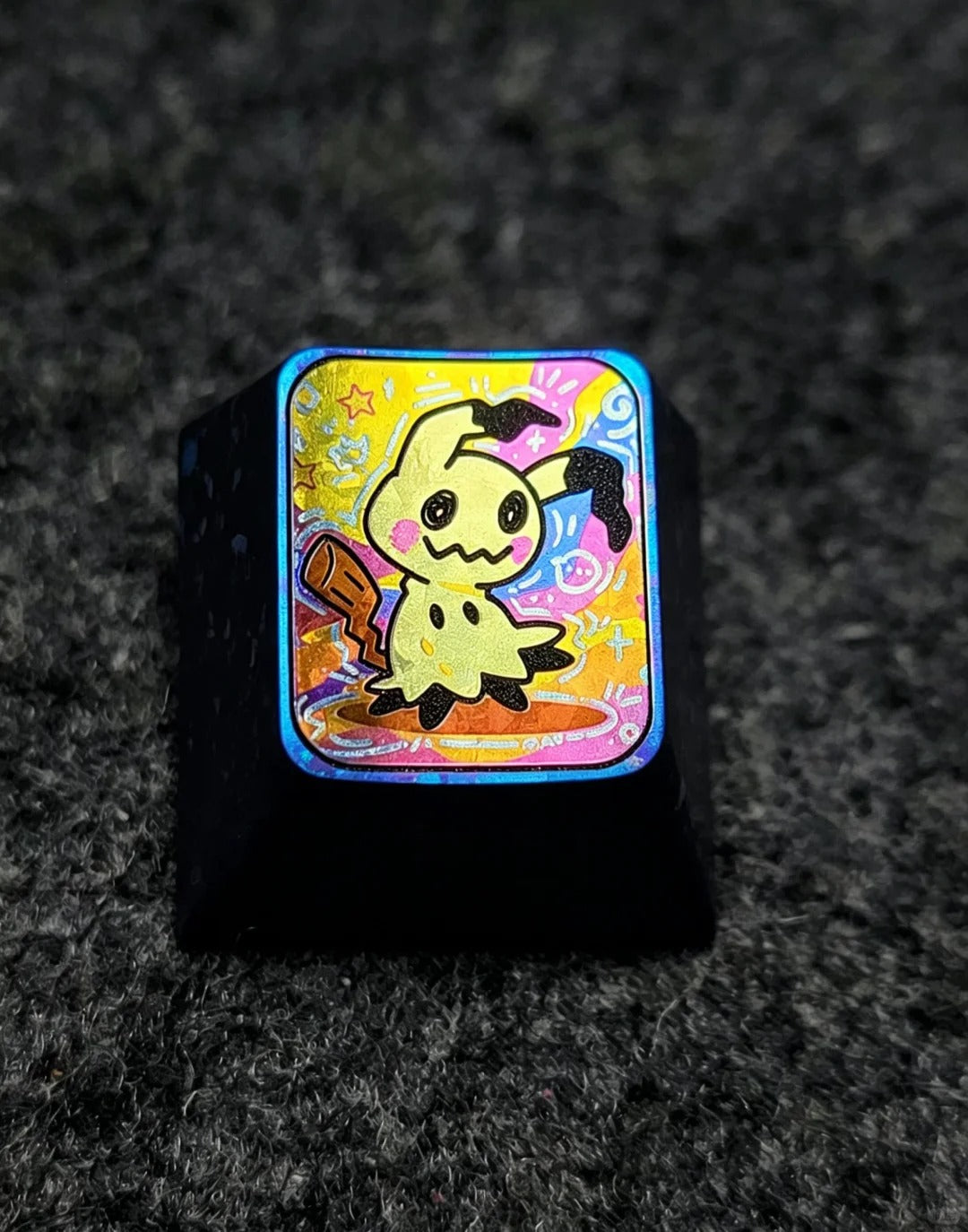 Pok é mon Titanium Alloy, Crayon Drawing Series, 1U Titanium Alloy Personalized Keycaps, Anime Game Culture Creative Mechanical Keyboard Decorative Keycaps