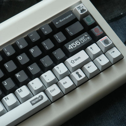 Original design - Ultra theme, original high PBT material creative keycap set, mechanical keyboard decorative keycaps, keyboard replacement keycaps, artistic keycaps, Compatible with 61/64/68/75/84/87/104 key mechanical keyboard keycap set