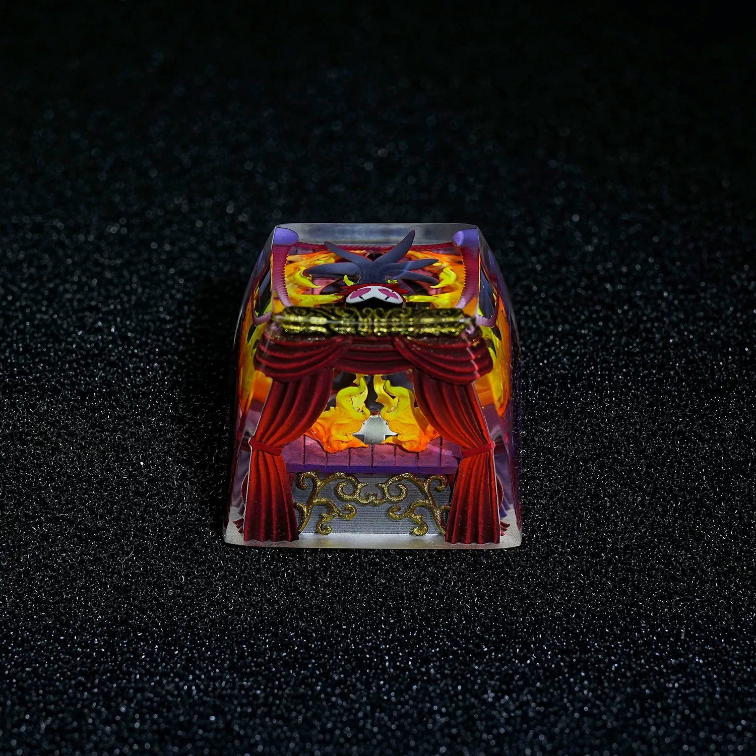 Hollow Knight, Grimm, Crystal Resin Personalized Keycaps, Anime Game Culture Creative Resin Keycaps, Mechanical Keyboard Art Decorative Keycaps
