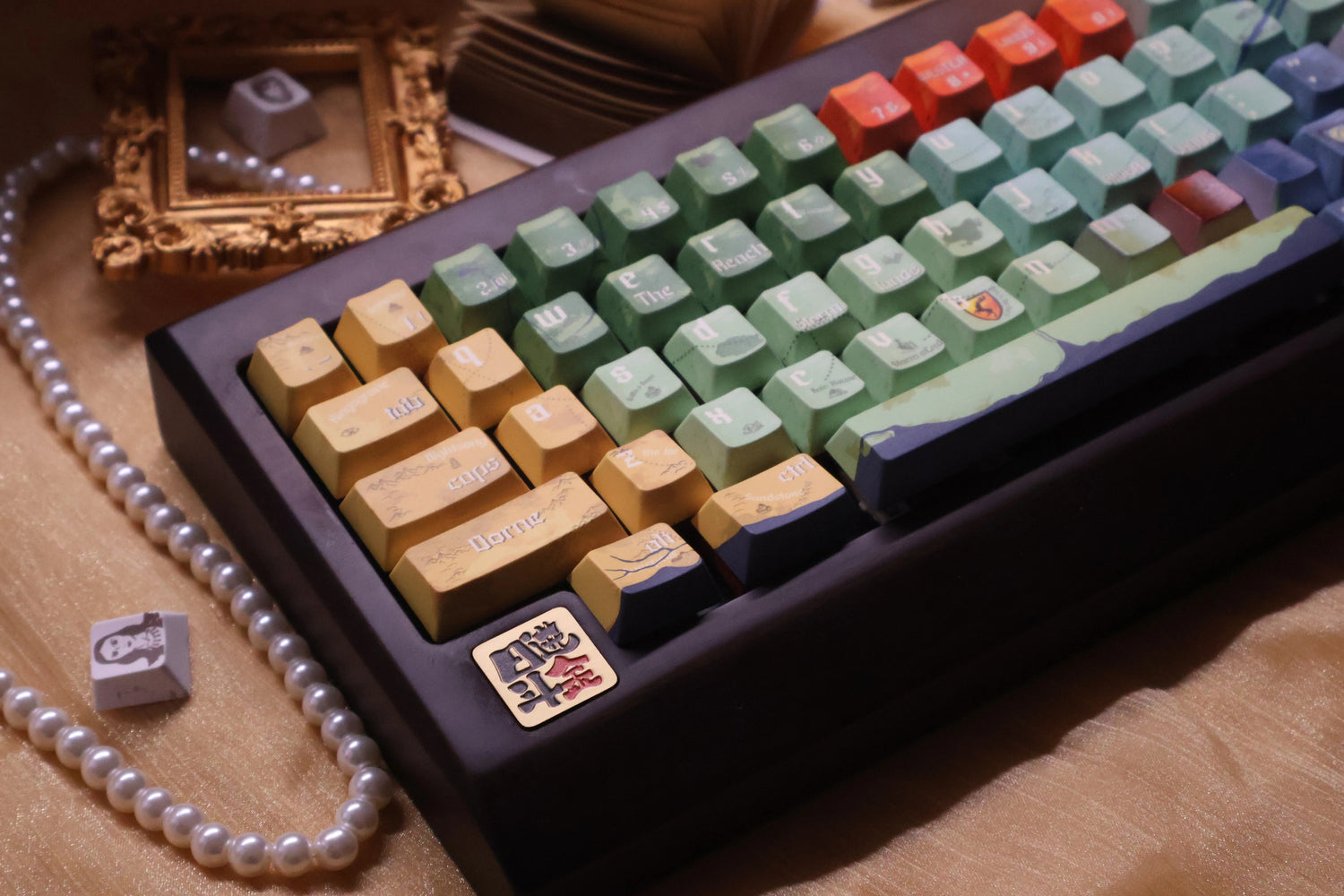 A Song of Ice and Fire themed keycap set, PBT material, sublimation technology, animation cartoon decoration keycap set