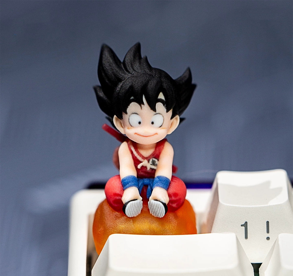 Dragon Ball, Son Goku, 3 D printing, not corroded or faded, three-dimensional modeling, anime, gaming, cultural creativity, personalized keycaps, mechanical keyboard decoration keycaps
